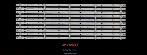 ONVO, OV55350, OV55-9000, NORDMENDE, NM55350, MORİO MR55850, CY55D05-ZC62AG-02, 303CY550033, TV LED BAR (10 LU SET) 6V ürün görseli 1