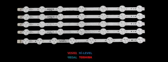 VESTEL 40NX600, 40FA3000, 40FA5050, 40FX210FM, 40FA5050 40R4010F, 40HL550, 40SD5200, 40NX590, 40SD5000, 40SD6100, 39FX410F, 39R6012 40FA3000-40R2010 40FA5050 40SD6100 40R4012F 40NX600 LED BAR ürün görseli 1