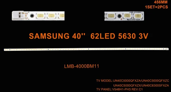 SAMSUNG UE40C5000, UE40C5100, T400FAEFDB, T400FAE1-DB, BN07-00856A, TV LED BAR ürün görseli 1