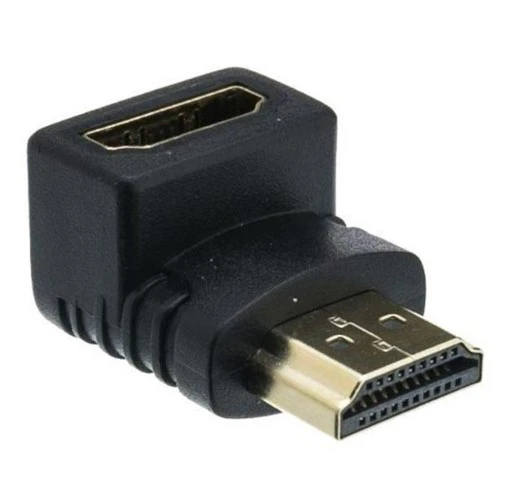 HDMI 90 Derece Dirsek Adaptörü HDMI Erkek Dişi 19 Pin Dönüştürücü ürün görseli 1