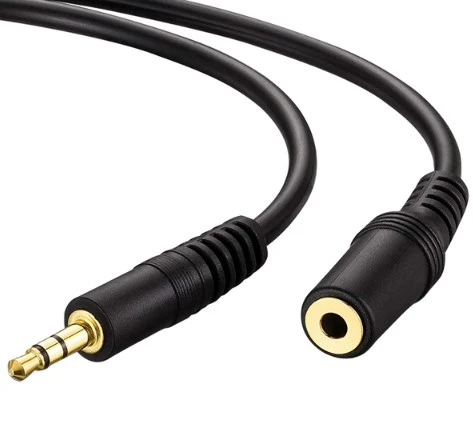 3.5 Mm Stereo Erkek/Dişi 10 Metre Gold Aux Uzatma Kablo ürün görseli 1