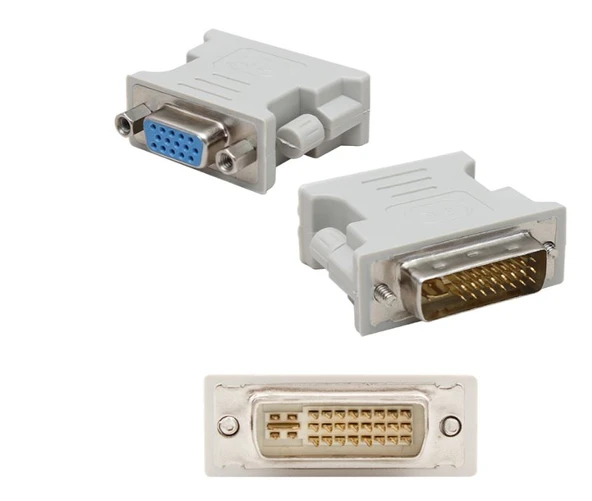 POWERMASTER DVI ERKEK VGA DİŞİ DVI 24+5 PİN DVI TO VGA DÖNÜŞTÜRÜCÜ ürün görseli 1