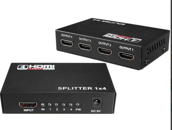 Hdm 1 Giriş 4 Çıkış 4k Hdmı Çoklayıcı Uhd 3d Hdmı Uyumlu Splitter ürün görseli 1
