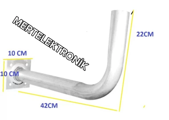 L Bacak Uydu Çanak Ayağı 22 42 10 cm Sağlam Metal Montaj Ayağı ürün görseli 1
