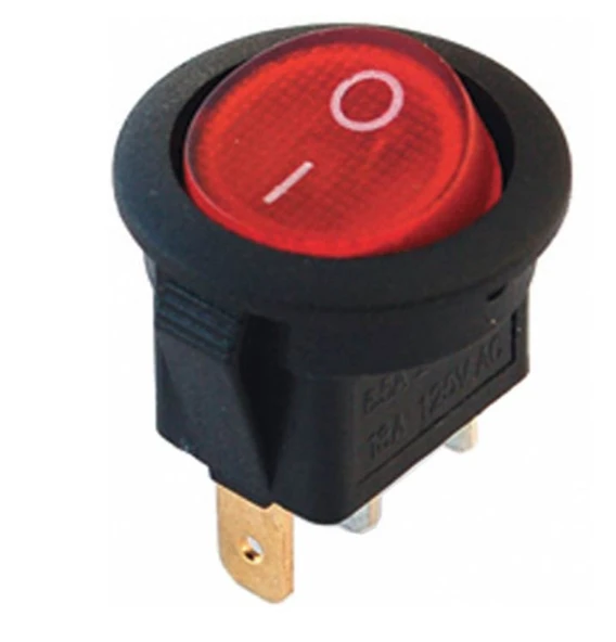 YUVARLAK 12 VOLT IŞIKLI ANAHTAR (IC-131A) ürün görseli 1