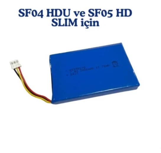 7,4V 2400mA,SatfinderSF04 HDU, SF05 HD SLIM PİLİ. Bataryası ürün görseli 1