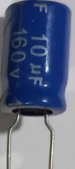 10uf 160v Kondansatör 10x5mm ürün görseli 1