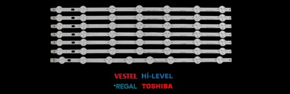 VESTEL 49FA5000, 49FA7000, SEG 49SD6100, REGAL 49R6012F, NEXON 49NX600, SEG 49SD5100, HI-LEVEL 49HL600, HI-LEVEL 49HL500, VESTEL 49FA3000 LED BAR ürün görseli 1