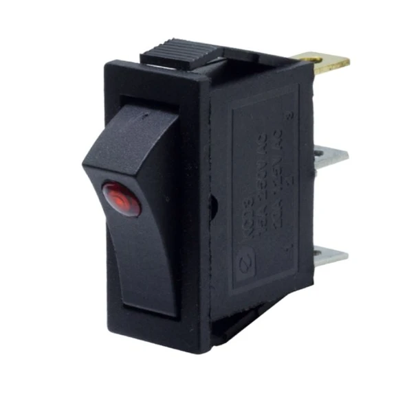 POWERMASTER IC-113A IŞIKLI TEKLİ MERCEKLİ ANAHTAR ürün görseli 1