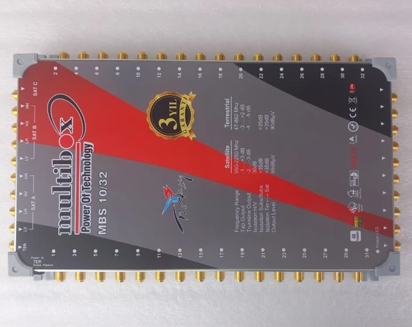 Multibox 10/32 Santral (Multiswitch) Uydu Santralı 12 V Kaskatlı ürün görseli 1