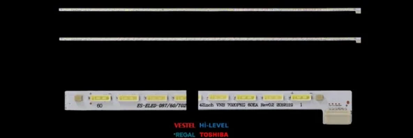 TECHWOOD LE42S278F, FINLUX 42FX415F, VESTEL 42FA5100, T.FUNKEN 42TF4025,  SEG 42SE5500 LED BAR ürün görseli 1