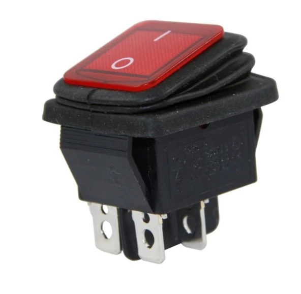 GENİŞ KÖRÜKLÜ IŞIKLI ANAHTAR ON-OFF (IC-104W) ürün görseli 1