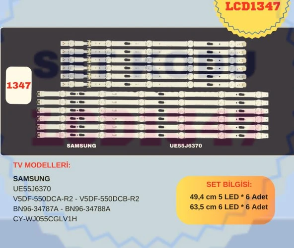SAMSUNG UE55J6370SUXTK, UE55J6370, UE55J6300 LED BAR ürün görseli 1