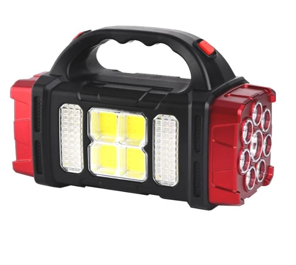 POWERMASTER HB-1678 SOLARLI USB ÇIKIŞLI ŞARJ EDİLEBİLİR 38 WATT KAMP FENERİ ürün görseli 1