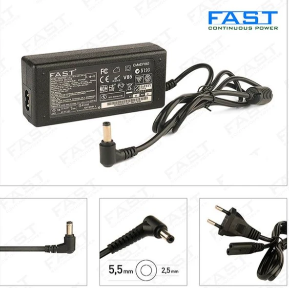 19V 4.74A (5.5,2.5) Asus,Hp Casper Toshiba Notebook Standart Adaptör CMADP090 ürün görseli 1
