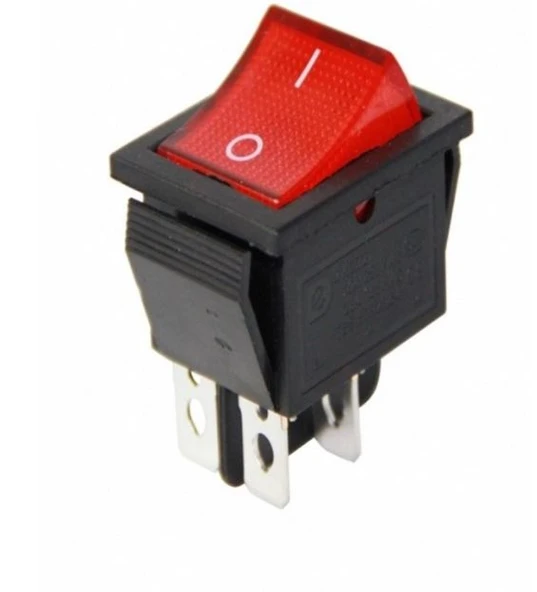 GENİŞ IŞIKLI TEKLİ SOBA ANAHTARI 4 PİNLİ (IC-104) ürün görseli 1