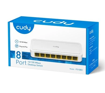 Cudy FS108D 10/100 Mbps 8 Port Megabit Switch ürün görseli 1