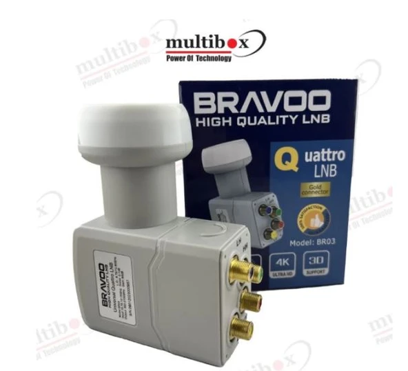 Bravoo Br03  Quatro Santral, Merkezi Uydu Sistemi  Lnb Si ürün görseli 1
