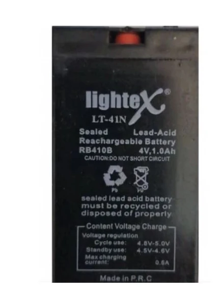 LT-41N 4V 1.0 Ah 2.3x6.5x3.5 Işıldak Fener Aküsü ürün görseli 1