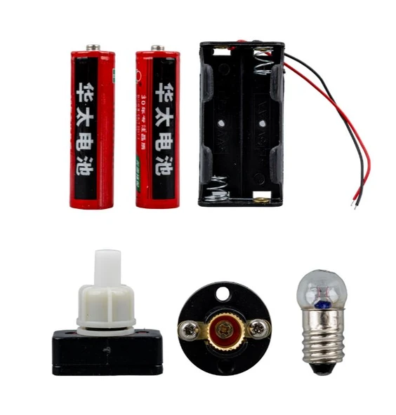 POWERMASTER OKUL İÇİN KUTULU DENEY SETİ (PİL YUVASI+DUY+AMPUL+ANAHTAR+PİL) ürün görseli 1