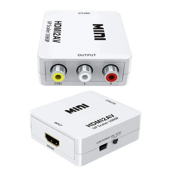 HDMI to SCART, AV Video TV Çevirici Dönüştürücü Adaptör, HDMI,  RCA Mini ürün görseli 1
