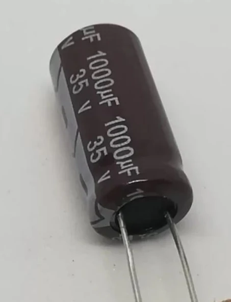 1000uf 35v, 1000mf 35v Kondansatör 10x20 ürün görseli 1