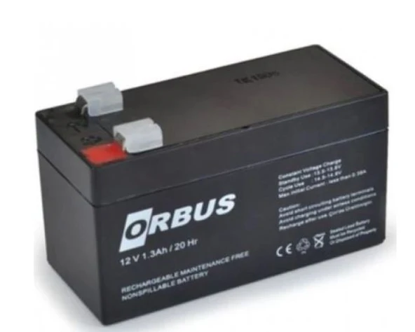 ORBUS 12V 1.3AH KURU BAKIMSIZ AKÜ 2025 üretimi ürün görseli 1