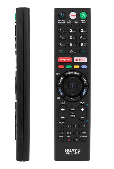 Sony RM-L1676 Google Play - Netflix - Youtube Tuşlu Universal Lcd-Led Tv Kumanda ürün görseli 1