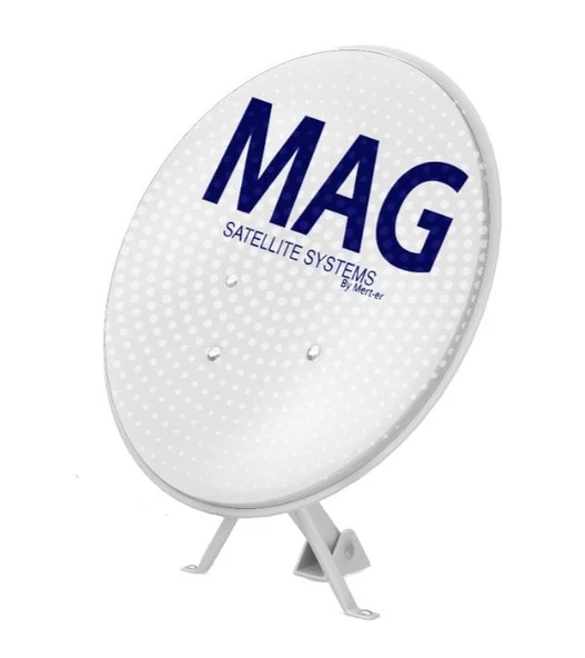 MAG 120 cm Beyaz Çanak Anten 0.75 mm Kalın Sac, Güçlü Sinyal ve Dayanıklı Tasarım ürün görseli 1