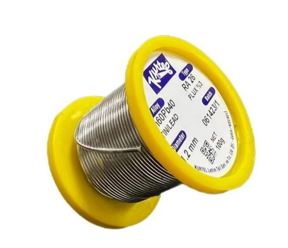 Kurtel Lehim Teli 100GR 1.2 MM SN60/PB40 Kendinden Pastalı Profesyonel Lehim Teli ürün görseli 1