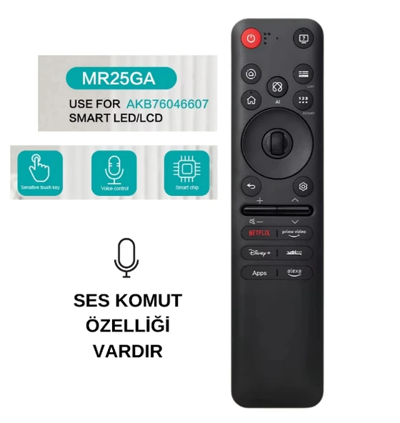 Lg ile Uyumlu Model 55UA84006LB Mikrofonlu Webos Tv Kumanda ürün görseli 1