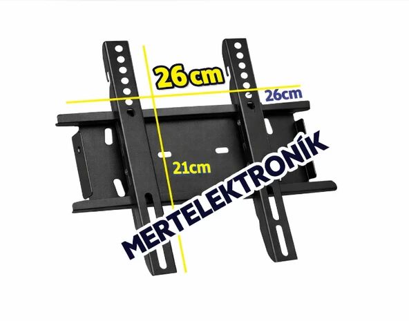 27 İnç (70 cm), 28 İnç (71 cm), 29 İnç (73 cm), 30 İnç (76 cm), 31 İnç (79 cm), 32 İnç (82 cm) LED LCD Plazma TV Duvar Askı Sabit Aparatı ürün görseli 1