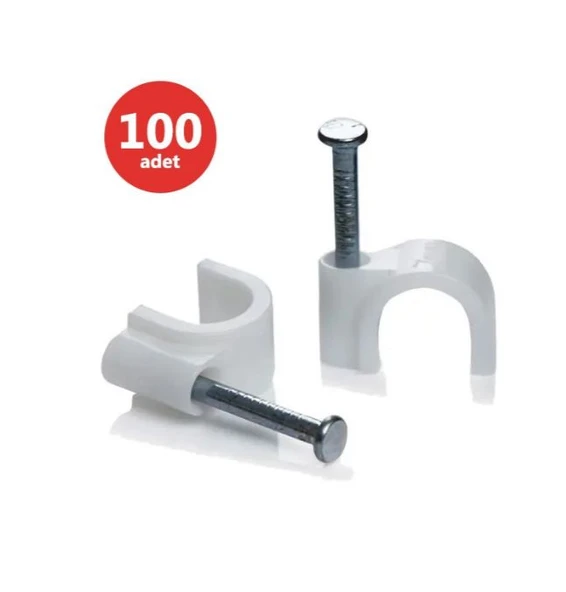 KARYA 8 NUMARA ÇELİK ÇİVİLİ 25 MM KROŞE (100'LÜ POŞET)(4X16 ANTİGRON KABLOLAR İÇİN) ürün görseli 1