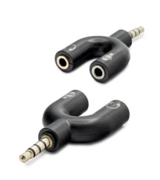 Hadron Hn4612k Aux3.5 (M) To 2aux3.5 (F) Adaptör Mikrofon,  Kulaklık Kutulu ürün görseli 1