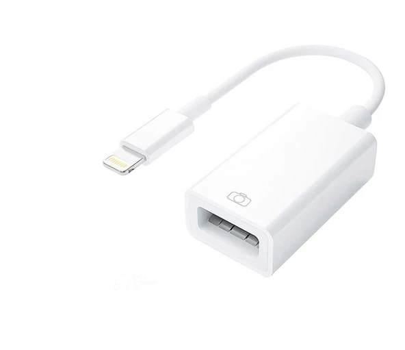 POWERMASTER IPAD IPHONE LIGHTNING OTG ADAPTÖR (FLASH BELLEK MOUSE KLAVYE BAĞLAMAK İÇİN) ürün görseli 1