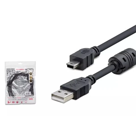 Hadron HDX7538 Mini USB V3.5 pin to USB Kablo 1.5 m, PS3, MP3, MP4, Kamera, GPS ile Uyumlu Kablo ürün görseli 1
