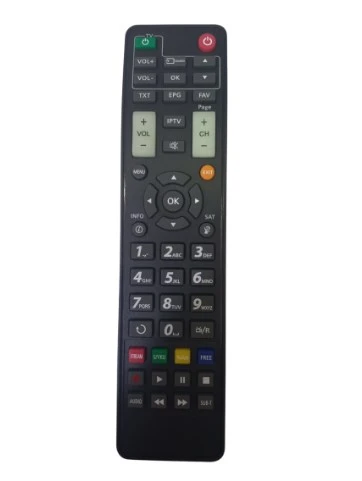 Sunplus Astra, Sunplus Space X IPTV TUŞLU Uydu Alıcı Kumandası ürün görseli 1
