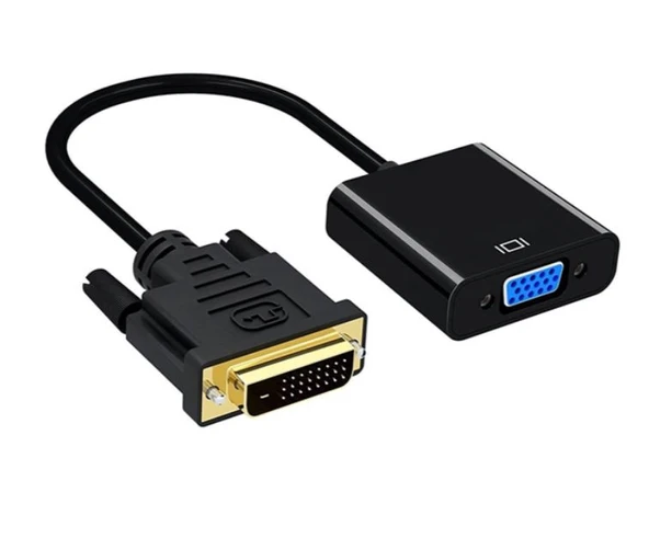 Dvı-D 24+1 Erkek To Vga Dişi Çevirici Adaptör Kablo Dvı To Vga Adaptör ürün görseli 1