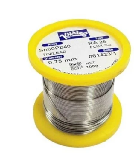 Kurtel Lehim Teli 100Gr 0,75 mm Sn60Pb40 Kendinden Pastalı ürün görseli 1