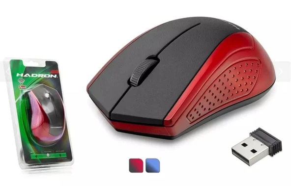 Hadron Hdx3402 Mouse Wıreless 800/1600 Dpı (Gri-Kırmızı-Siyah) Kablosuz Mouse ürün görseli 1