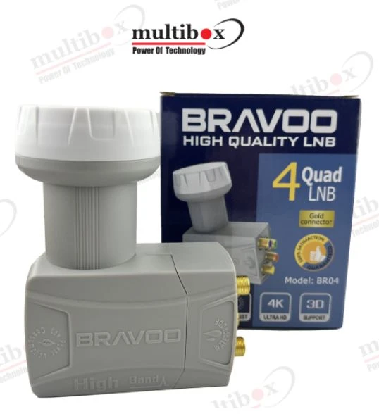 Bravoo Br04, QUAD  Bravoo Br04 Qualıty 4 Lnb Tüm Çanaklar Ve Tv'ler İle Uyumlu ürün görseli 1