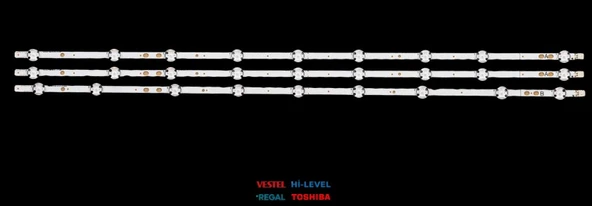 VESTEL 40FU510, 40FU610, 40R5000U, 40R5020U, 40R6020FA, 40SCU9000, 40SCU9600, 40TF6020A, 40TU6020, 40TWS217, 40F8400, 40F9400, 40UB6300, 40UB8600, 40UD8400 TV LED BAR ürün görseli 1
