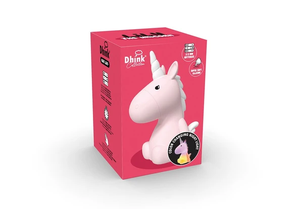 Dhink Silikon Gece Lambası Unicorn - Resim 4