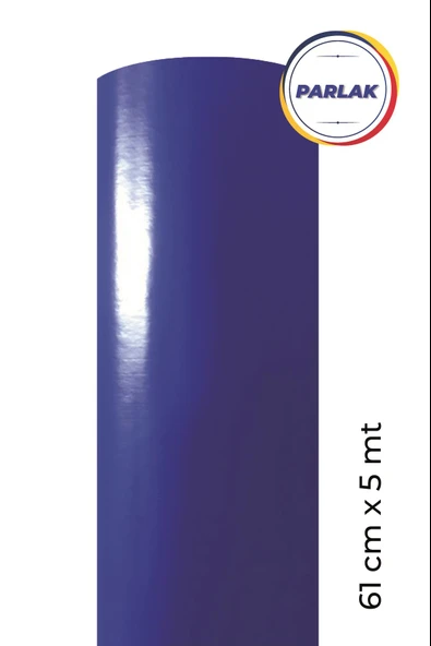 Parlak Lacivert Kendinden Yapışkanlı Kaplama Folyosu 61 CM X 5 MT ürün görseli 1