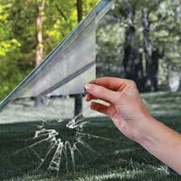 Güvenlik Cam Film Siyah Amerikan Çizilmez Orta Ton 50 cm x 5 metre ürün görseli 1