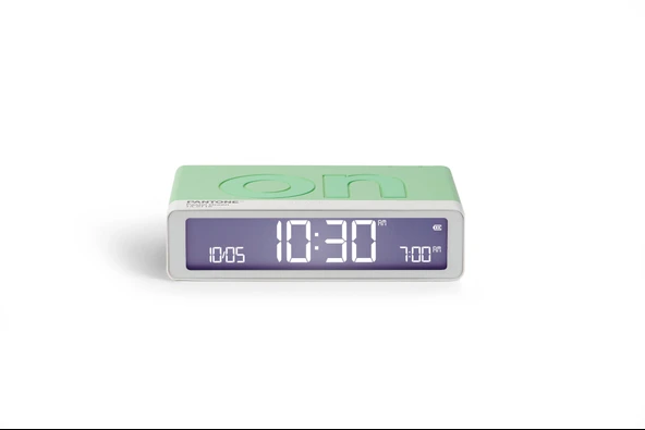 Lexon x Pantone Flip Klasik Şarj Edilebilir Alarm Saat Mint ürün görseli 1