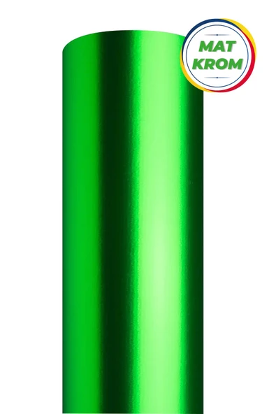 Mat Krom Yeşil Yapışkanlı Folyo 152 Cm x 1 mt ürün görseli 1