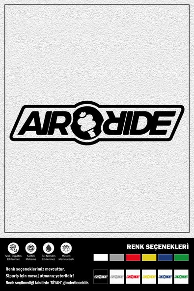 AIR RIDE STICKER 30 x 7 cm ERU00054 ürün görseli 1
