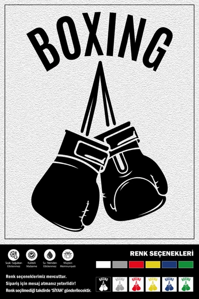 BOXING STICKER 15 x 10 cm ERU00084 ürün görseli 1