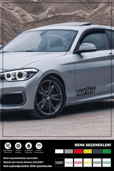 TURBO STICKER 25 x 9 cm - Resim 2